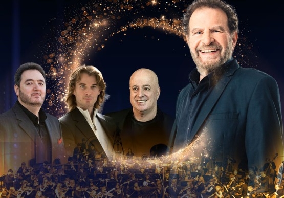 תמונת מופע: דודו פישר ושלושת הטנורים